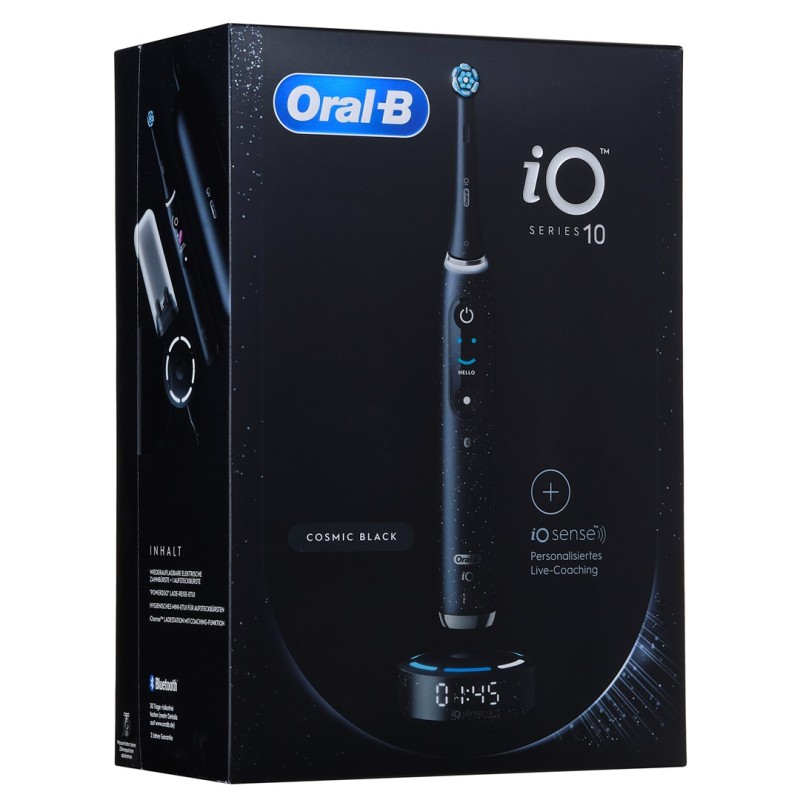 ORAL-B iO Series 10 Cosmic Black Electric toothbrush + iO Sense charger Black ORAL-B iO Series 10 Cosmic Black Electric toothbrush + iO Sense charger Black