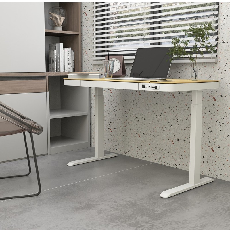 ACTIVEJET desk with electric height adjustment 140x70 ET119W-C white/oak ACTIVEJET desk with electric height adjustment 140x70 ET119W-C white/oak