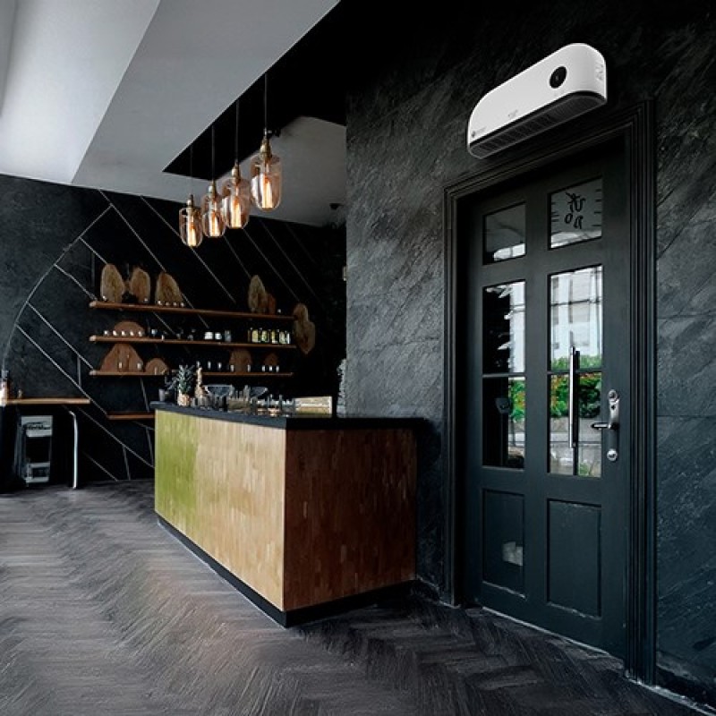 Adler AD 7751 air curtain Black, White 2000 W