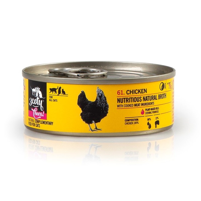 3COTY Chicken Cheers! - wet cat food - 75g 3COTY Chicken Cheers! - wet cat food - 75g