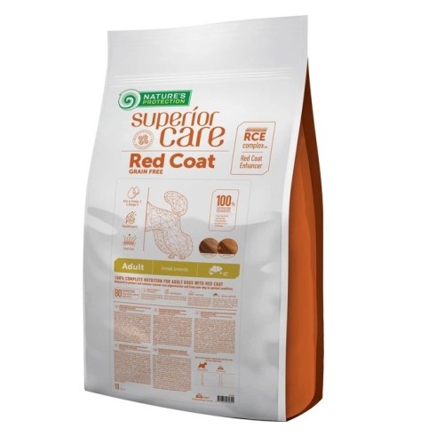 NATURE'S PROTECTION Superior Care Red Coat Adult Small breed Grain free Salmon - dry dog food - 10kg