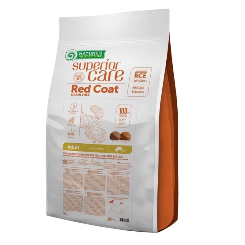 NATURE'S PROTECTION Superior Care Red Coat Adult Small breed Grain free Salmon - dry dog food - 10kg NATURE'S PROTECTION Superior Care Red Coat Adult Small breed Grain free Salmon - dry dog food - 10kg