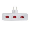 Esperanza ELK307W Electrical Splitter 3 sockets switch White Esperanza ELK307W Electrical Splitter 3 sockets switch White