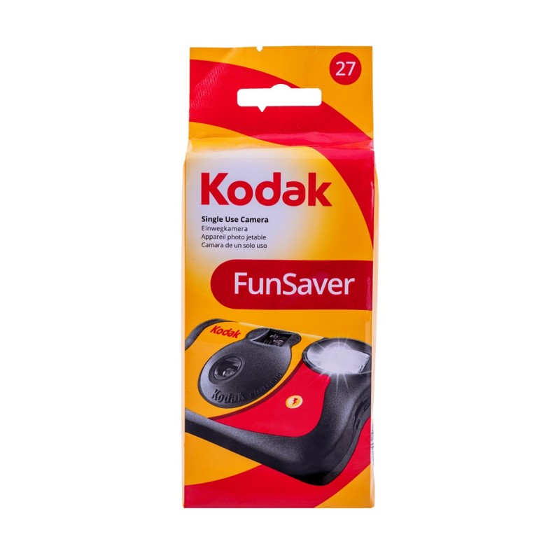 Kodak FunSaver flash disposable camera, colour film and flash, 27 photos, ISO 400 Kodak FunSaver flash disposable camera, colour film and flash, 27 photos, ISO 400