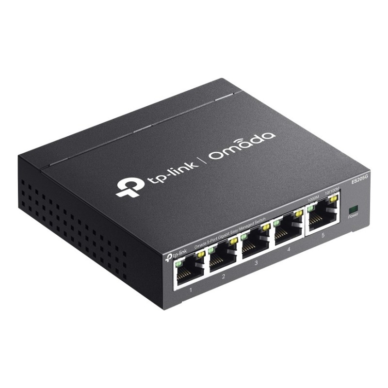 TP-Link Omada ES205G network switch Managed Gigabit Ethernet (10/100/1000) Black TP-Link Omada ES205G network switch Managed Gigabit Ethernet (10/100/1000) Black