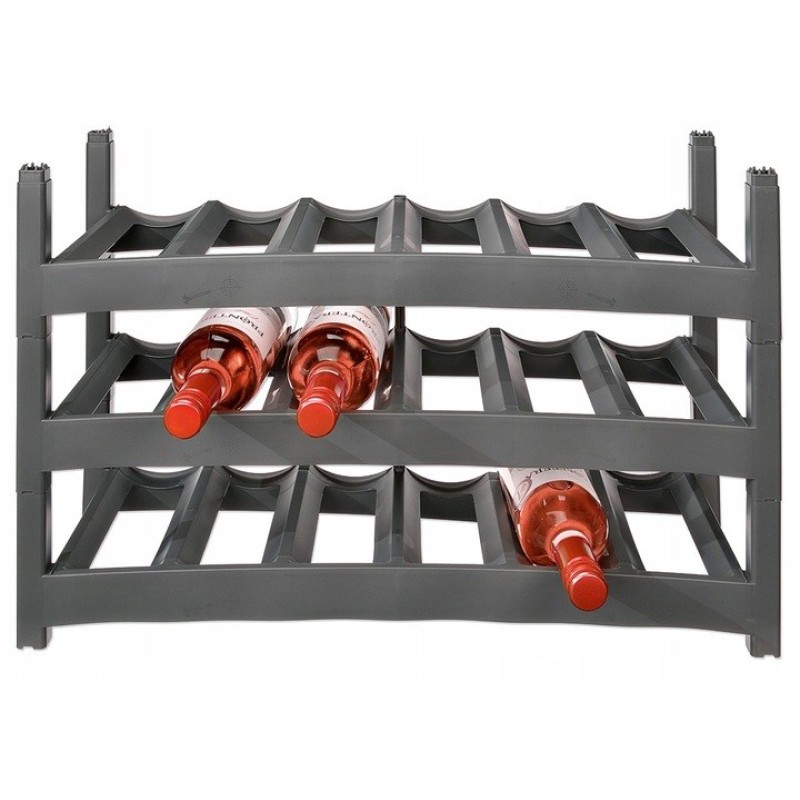 Rotho VARIO Tabletop wine rack 6 bottle(s) Grey Rotho VARIO Tabletop wine rack 6 bottle(s) Grey