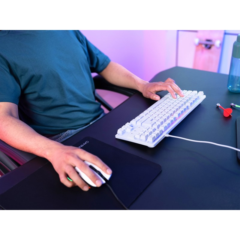 Trust GXT 833W THADO keyboard Gaming USB QWERTY US English White Trust GXT 833W THADO keyboard Gaming USB QWERTY US English White