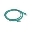 PATCHCORD KAT.5E UTP 2M ZIELONY FLUKE PASSED LANBERG 10-PACK