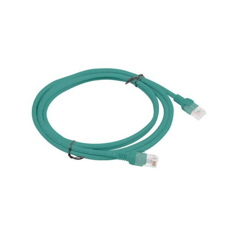 PATCHCORD KAT.5E UTP 2M ZIELONY FLUKE PASSED LANBERG 10-PACK PATCHCORD KAT.5E UTP 2M ZIELONY FLUKE PASSED LANBERG 10-PACK
