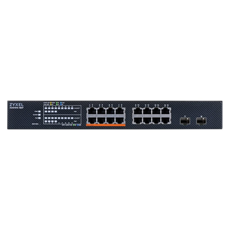 Zyxel XMG1915-18EP Managed L2 2.5G Ethernet (100/1000/2500) Power over Ethernet (PoE) Zyxel XMG1915-18EP Managed L2 2.5G Ethernet (100/1000/2500) Power over Ethernet (PoE)