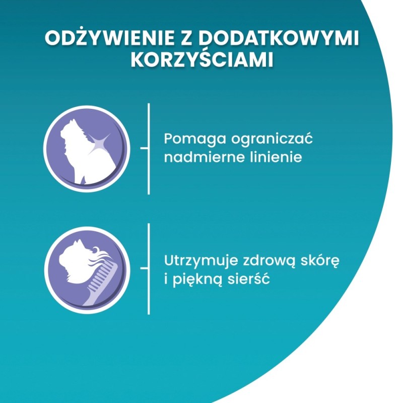 PURINA One Bifensis Coat & Hairball Chicken - dry cat food - 800 g