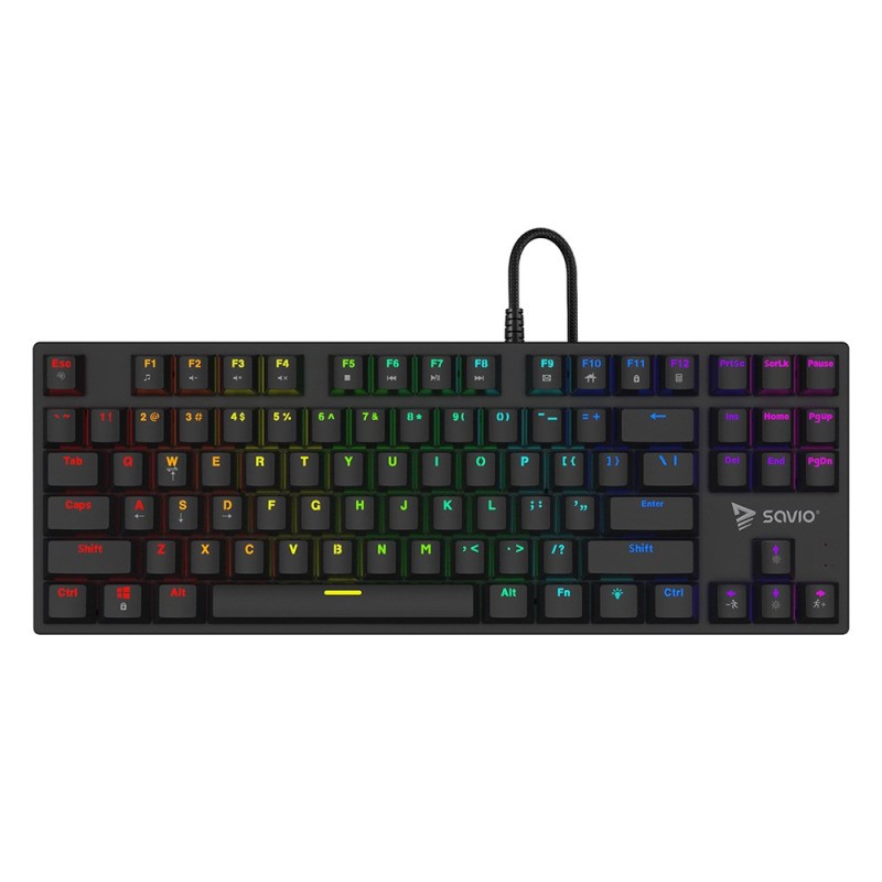 Savio Tempest x2 RGB mechanical keyboard, Outemu BLUE Savio Tempest x2 RGB mechanical keyboard, Outemu BLUE