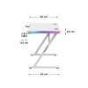 Huzaro Hero 2.5 White RGB gaming desk