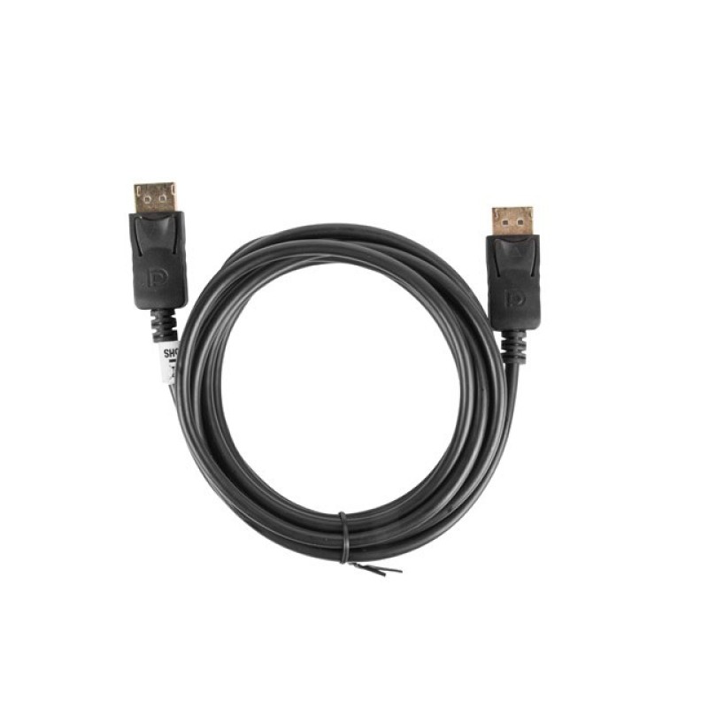 Lanberg CA-DPDP-10CC-0030-BK DisplayPort cable 3 m Black Lanberg CA-DPDP-10CC-0030-BK DisplayPort cable 3 m Black
