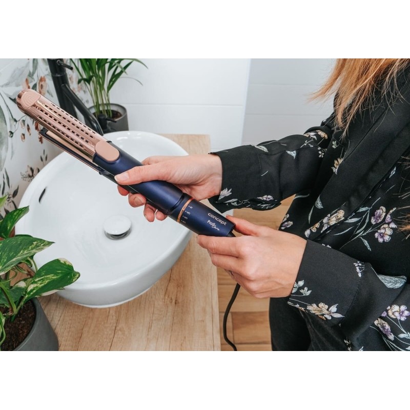 Concept PROFI Care VZ8100 Hair straightener blue, gold Concept PROFI Care VZ8100 Hair straightener blue, gold