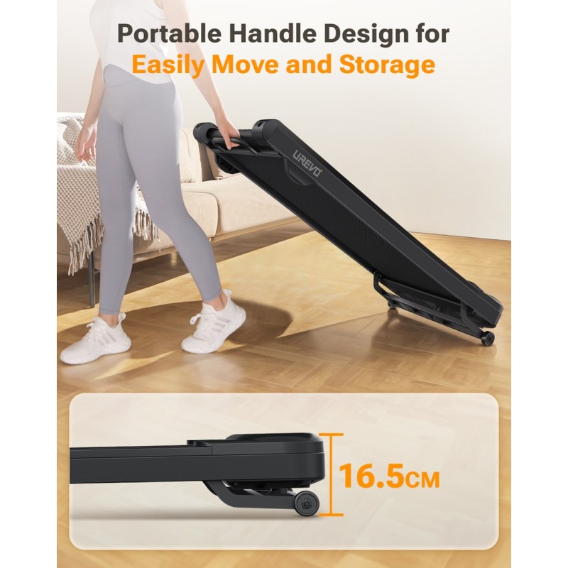 Walking treadmill UREVO SPACEWALK 3S Black, Graphite Walking treadmill UREVO SPACEWALK 3S Black, Graphite