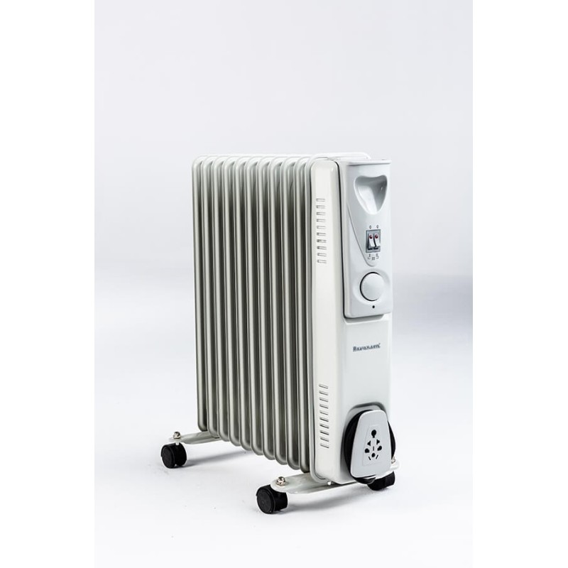 Ravanson OH-11 electric space heater Oil electric space heater Indoor White, Silver 2500 W Ravanson OH-11 electric space heater Oil electric space heater Indoor White, Silver 2500 W