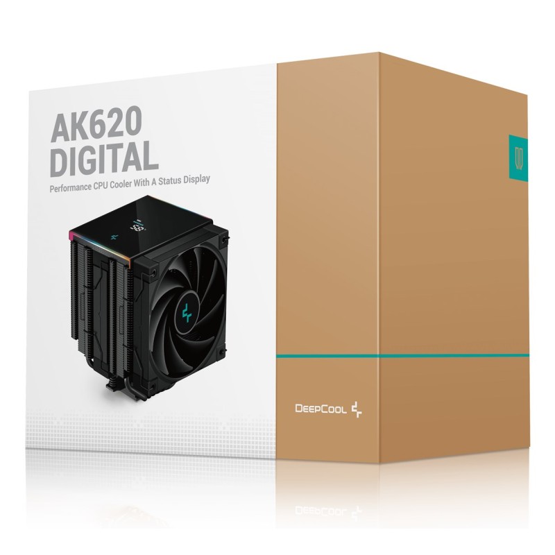 DeepCool AK620 DIGITAL Processor Air cooler 12 cm Black 1 pc(s) DeepCool AK620 DIGITAL Processor Air cooler 12 cm Black 1 pc(s)