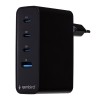 Gembird TA-UC-PDQC100LCD-01-BK mobile device charger Laptop, Smartphone Black AC Fast charging Indoor