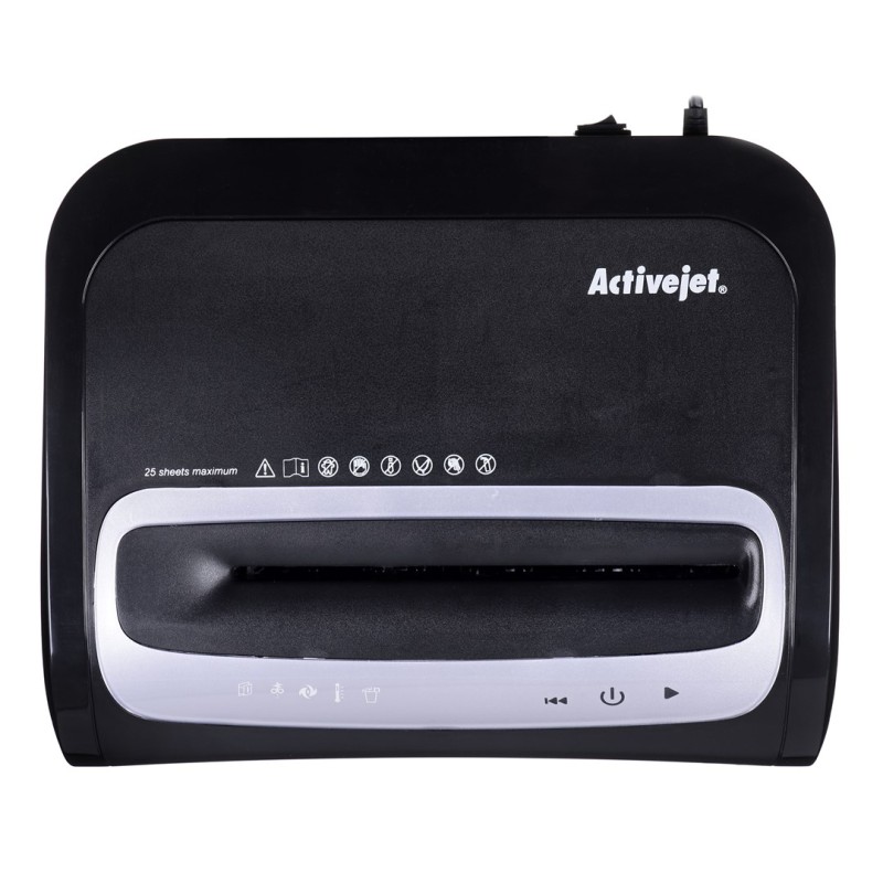 Activejet ASH-2502C Shredder for documents, black color. Activejet ASH-2502C Shredder for documents, black color.