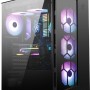 MSI MPG GUNGNIR 110R Mid Tower Gaming Computer Case Black, USB 3.2 Gen2 Type C, 4x 120mm ARGB Fan, Mystic Light Sync, 1 to 6 ARGB Control board, 2x Tempered Glass Panels, ATX, mATX, mini-ITX