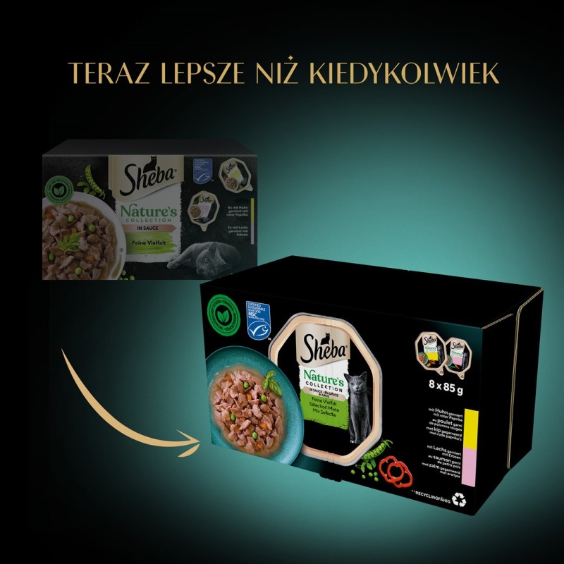 SHEBA Nature's Collection Mix - wet cat food - 8x85g SHEBA Nature's Collection Mix - wet cat food - 8x85g