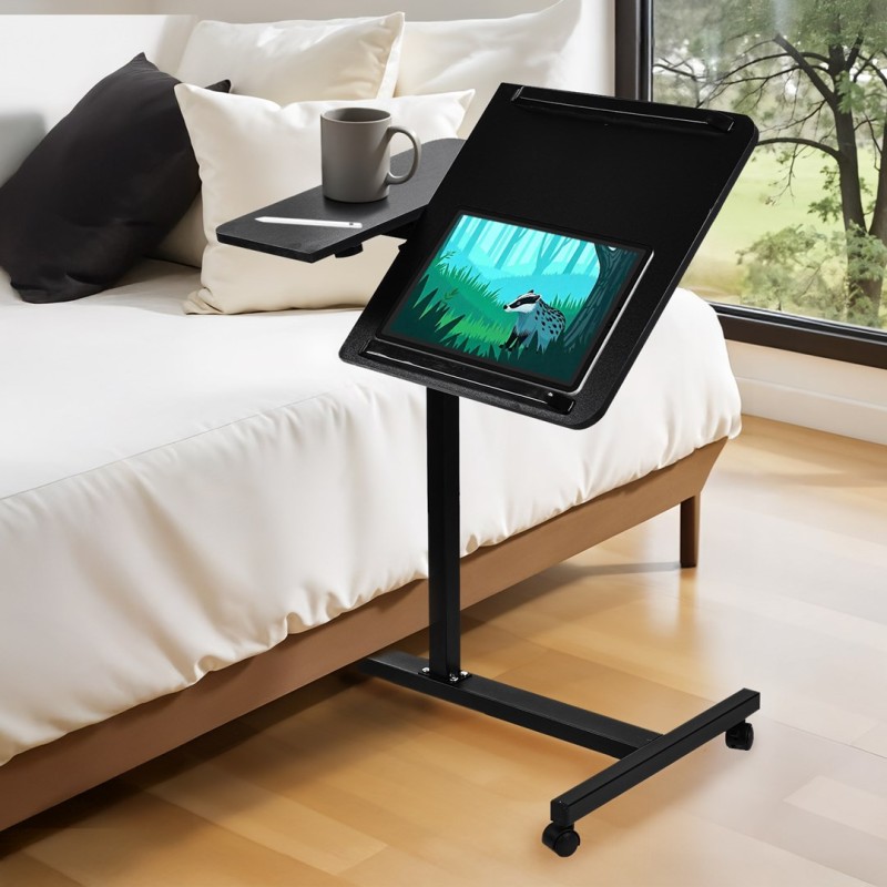 Maclean mobile desk/laptop stand, black, height adjustment 59-89cm, max. 30kg , MC-121 B Maclean mobile desk/laptop stand, black, height adjustment 59-89cm, max. 30kg , MC-121 B