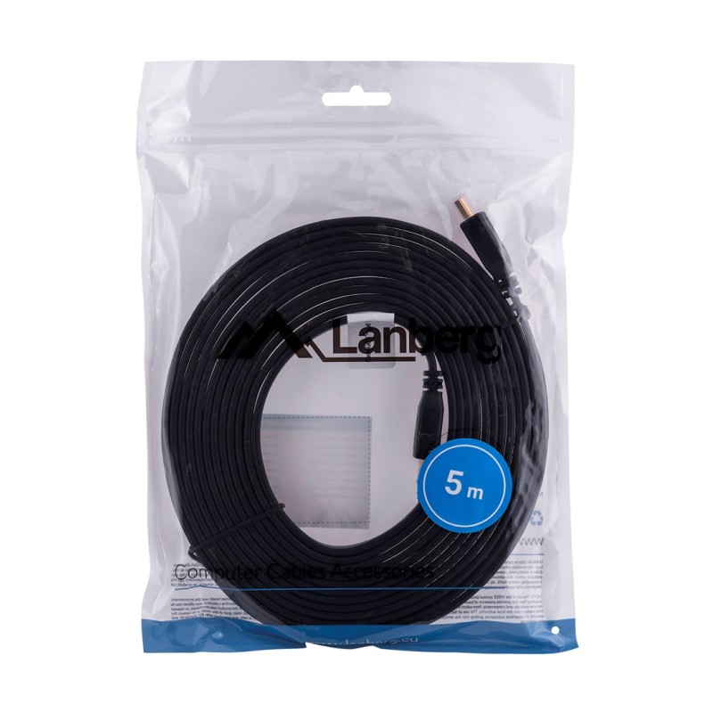 Lanberg CA-HDMI-21CU-0050-BK HDMI cable 5 m HDMI Type A (Standard) Black Lanberg CA-HDMI-21CU-0050-BK HDMI cable 5 m HDMI Type A (Standard) Black