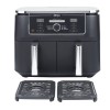 Ninja AF400EU fryer Double 9.5 L Stand-alone 2470 W Hot air fryer Black Ninja AF400EU fryer Double 9.5 L Stand-alone 2470 W Hot air fryer Black