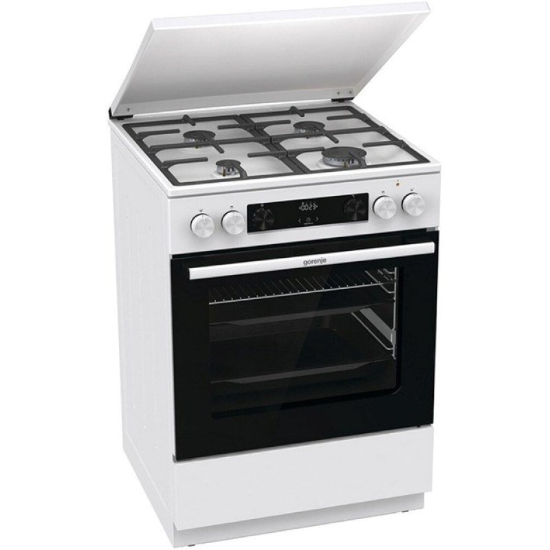 Gorenje GKS6C71WF Freestanding cooker with oven White