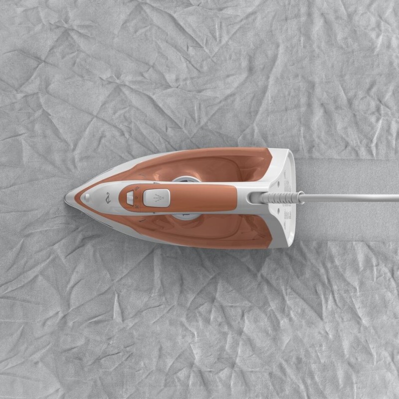 Tefal Virtuo 30 FV2C40E0 iron Dry & Steam iron Ceramic soleplate 2000 W Peach, White Tefal Virtuo 30 FV2C40E0 iron Dry & Steam iron Ceramic soleplate 2000 W Peach, White