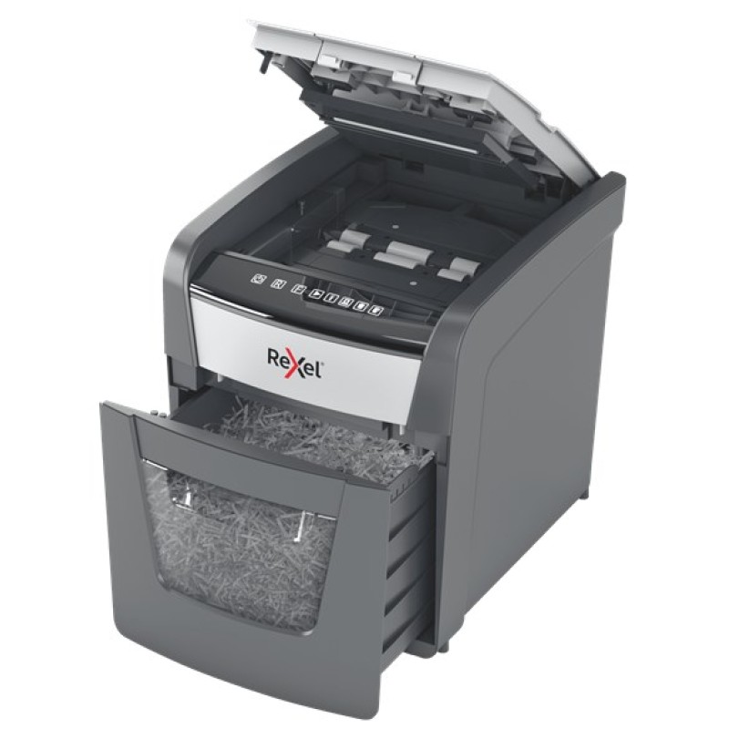 Rexel Optimum AutoFeed+ 50X paper shredder Cross shredding 55 dB 22 cm Black, Grey Rexel Optimum AutoFeed+ 50X paper shredder Cross shredding 55 dB 22 cm Black, Grey