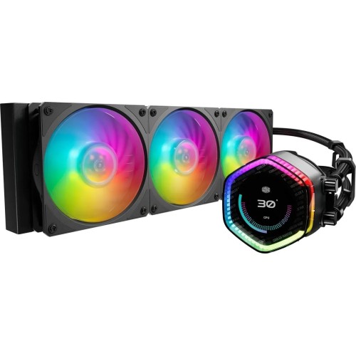 Cooler Master MasterLiquid 360 ION Processor All-in-one liquid cooler 12 cm Black 1 pc(s) Cooler Master MasterLiquid 360 ION Processor All-in-one liquid cooler 12 cm Black 1 pc(s)
