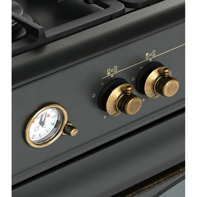Ravanson Retro KWGE–90AR gas and electric cooker (black) Ravanson Retro KWGE–90AR gas and electric cooker (black)