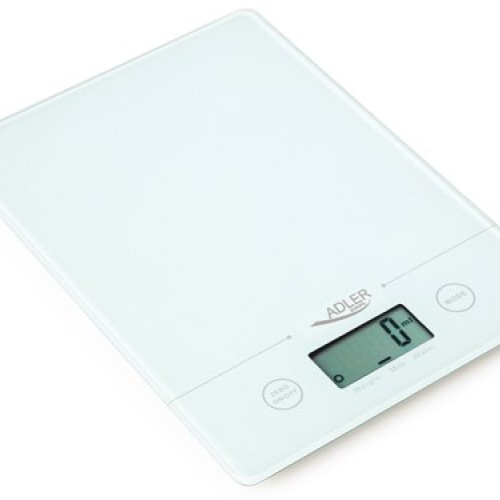 Adler AD 3138 w kitchen scale Electronic kitchen scale White Countertop Square