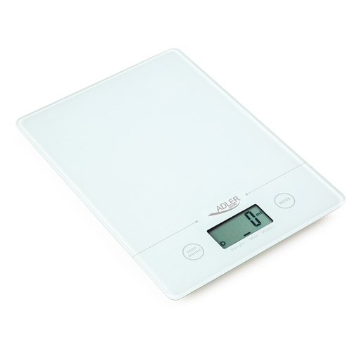 Adler AD 3138 w kitchen scale Electronic kitchen scale White Countertop Square