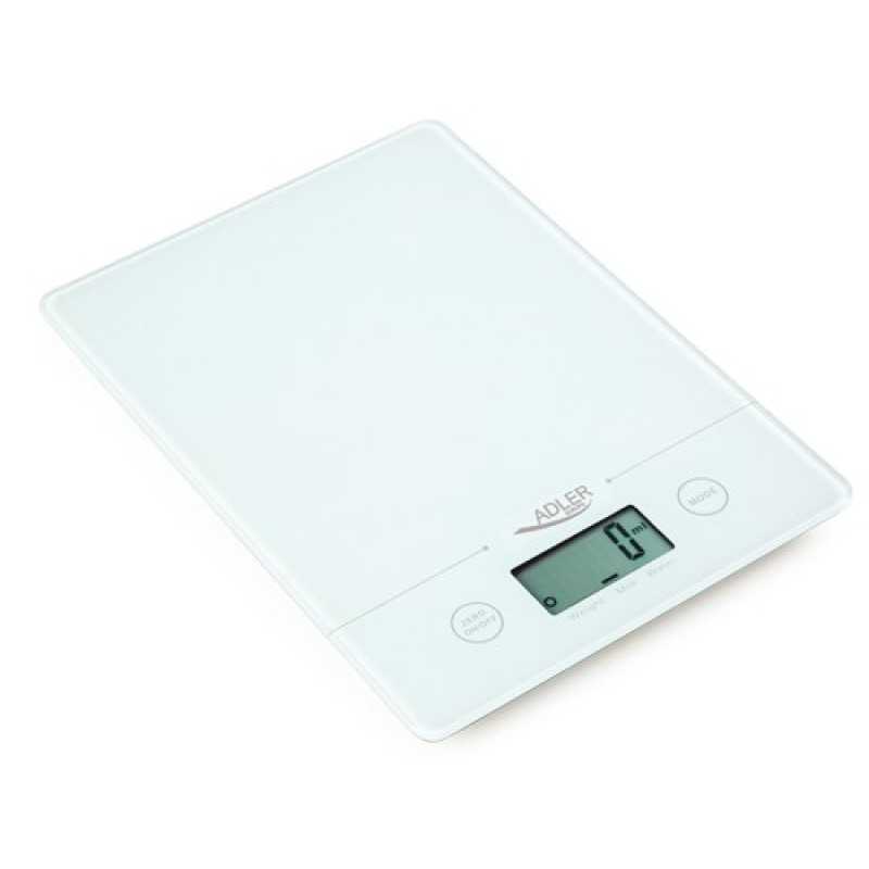 Adler AD 3138 w kitchen scale Electronic kitchen scale White Countertop Square Adler AD 3138 w kitchen scale Electronic kitchen scale White Countertop Square
