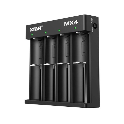 Battery charger universal Li-ion/NiMH - 4 slots Battery charger universal Li-ion/NiMH - 4 slots