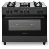 Ravanson KWGE-K90 black gas/electric cooker