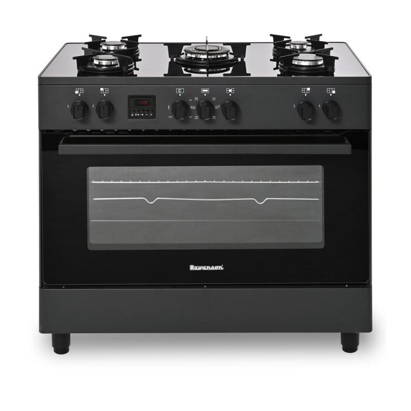 Ravanson KWGE-K90 black gas/electric cooker