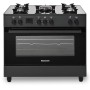 Ravanson KWGE-K90 black gas/electric cooker