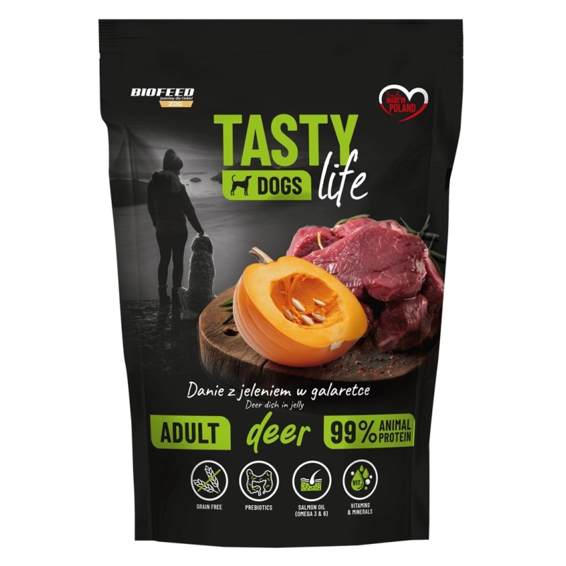 BIOFEED Tasty Dogs Life Deer - wet dog food - 500g BIOFEED Tasty Dogs Life Deer - wet dog food - 500g