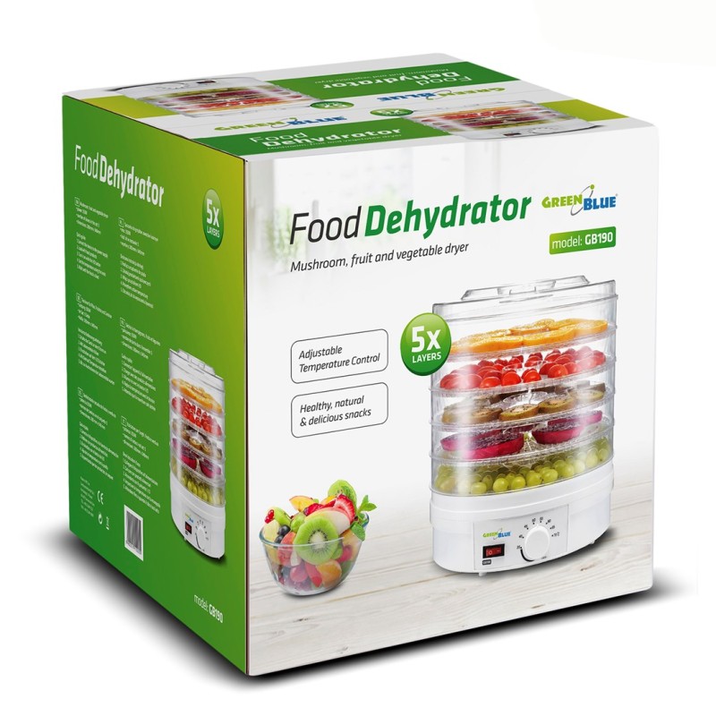 GreenBlue GB190 - 350 W - 5 Separate Compartments - 35 to 70 ° C GreenBlue GB190 - 350 W - 5 Separate Compartments - 35 to 70 ° C