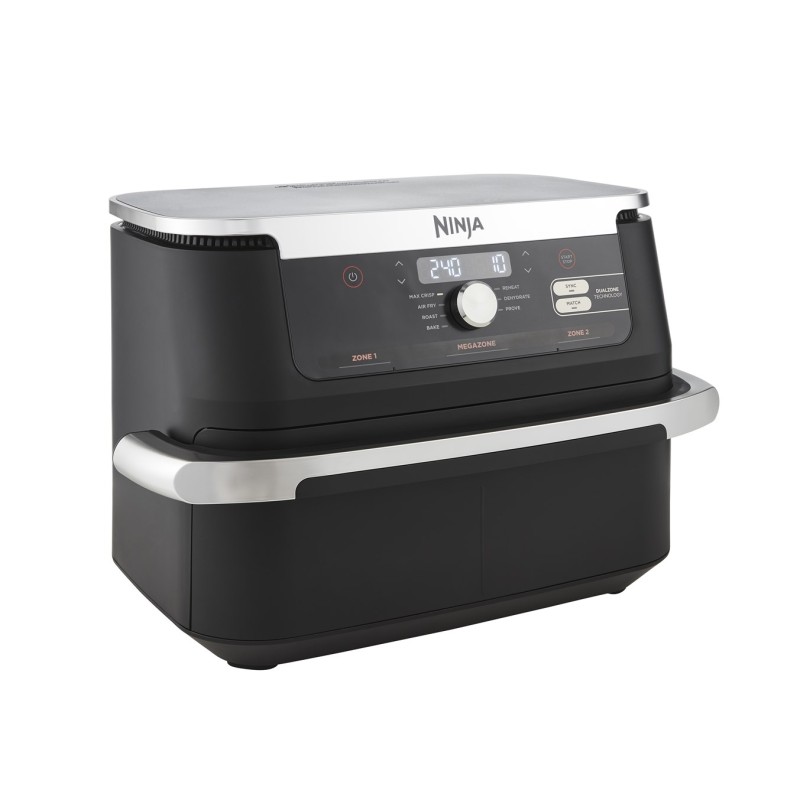 Ninja AF500EU fryer Double 10.4 L Stand-alone 2470 W Hot air fryer Black, Stainless steel Ninja AF500EU fryer Double 10.4 L Stand-alone 2470 W Hot air fryer Black, Stainless steel