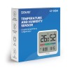 SAVIO Wireless weather station, temperature and humidity sensor, for indoor use, LCD screen, clock, date, handle with magnet, CT-01/W White SAVIO Wireless weather station, temperature and humidity sensor, for indoor use, LCD screen, clock, date, handle with magnet, CT-01/W White