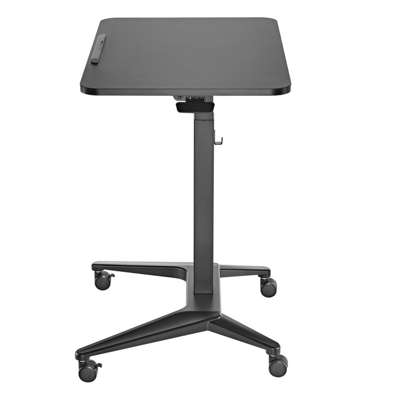 Maclean MC-453 B Mobile Laptop Desk with Pneumatic Height Adjustment, Laptop Table with Wheels, 80 x 52 cm, Max. 8 kg, Height Adjustable Max. 109 cm (Black) Maclean MC-453 B Mobile Laptop Desk with Pneumatic Height Adjustment, Laptop Table with Wheels, 80 x 52 cm, Max. 8 kg, Height Adjustable Max. 109 cm (Black)