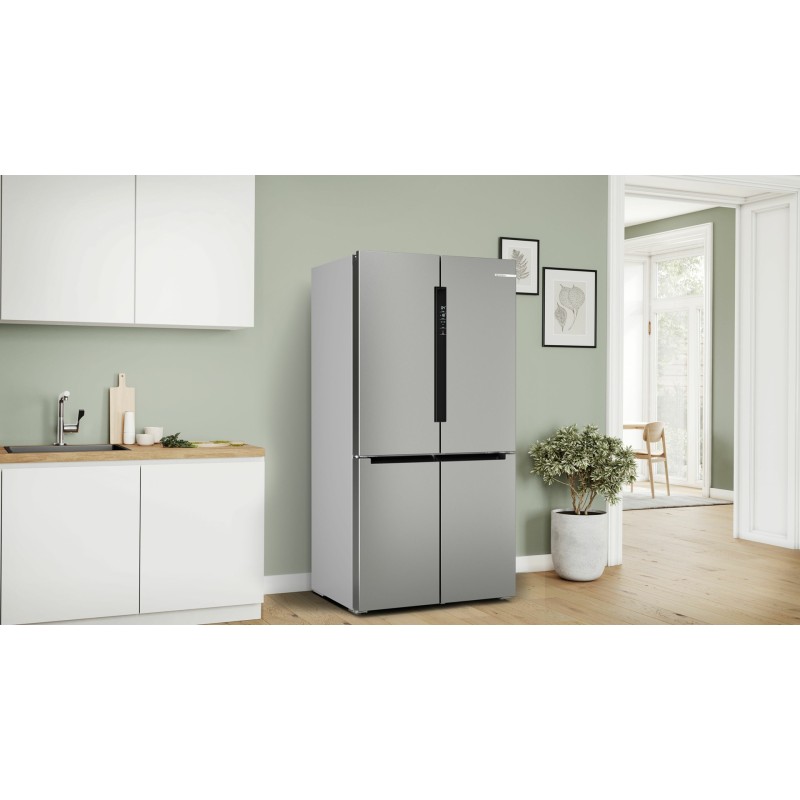 Bosch Serie 4 KFN96VPEA side-by-side refrigerator Freestanding 605 L E Stainless steel Bosch Serie 4 KFN96VPEA side-by-side refrigerator Freestanding 605 L E Stainless steel
