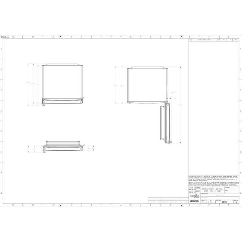Whirlpool WB70E 973 W Freestanding 462 L D White Whirlpool WB70E 973 W Freestanding 462 L D White