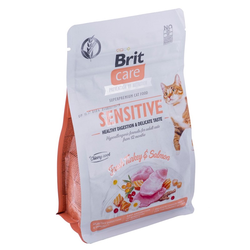 BRIT Care Grain-Free Sensitive Turkey&Salmon - dry cat food - 400 g BRIT Care Grain-Free Sensitive Turkey&Salmon - dry cat food - 400 g