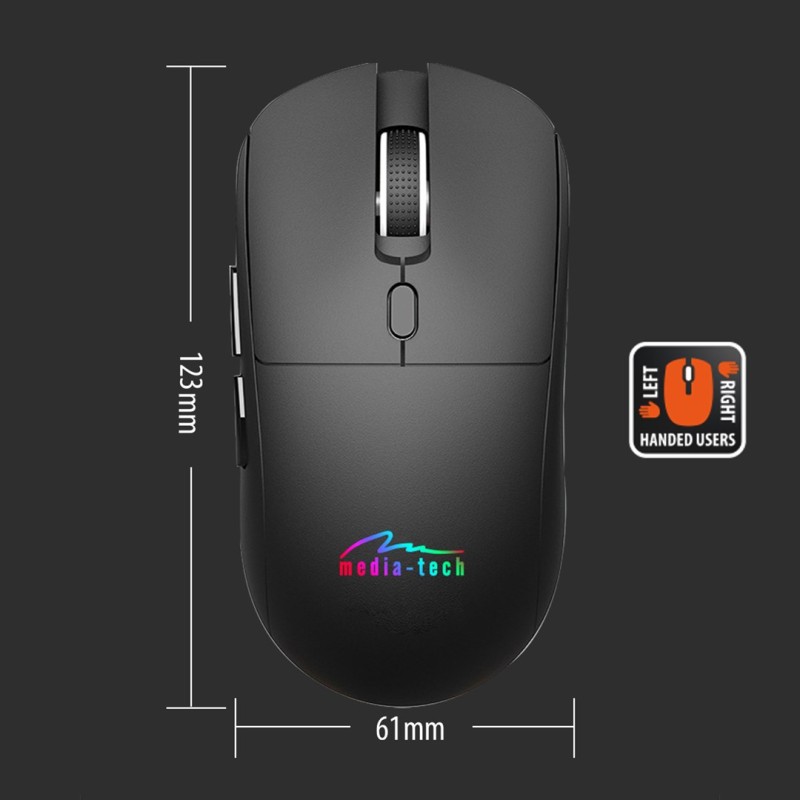 Wireless 2-in-1 Mouse (BT/RF) SILENT & RECHARGE MT1124